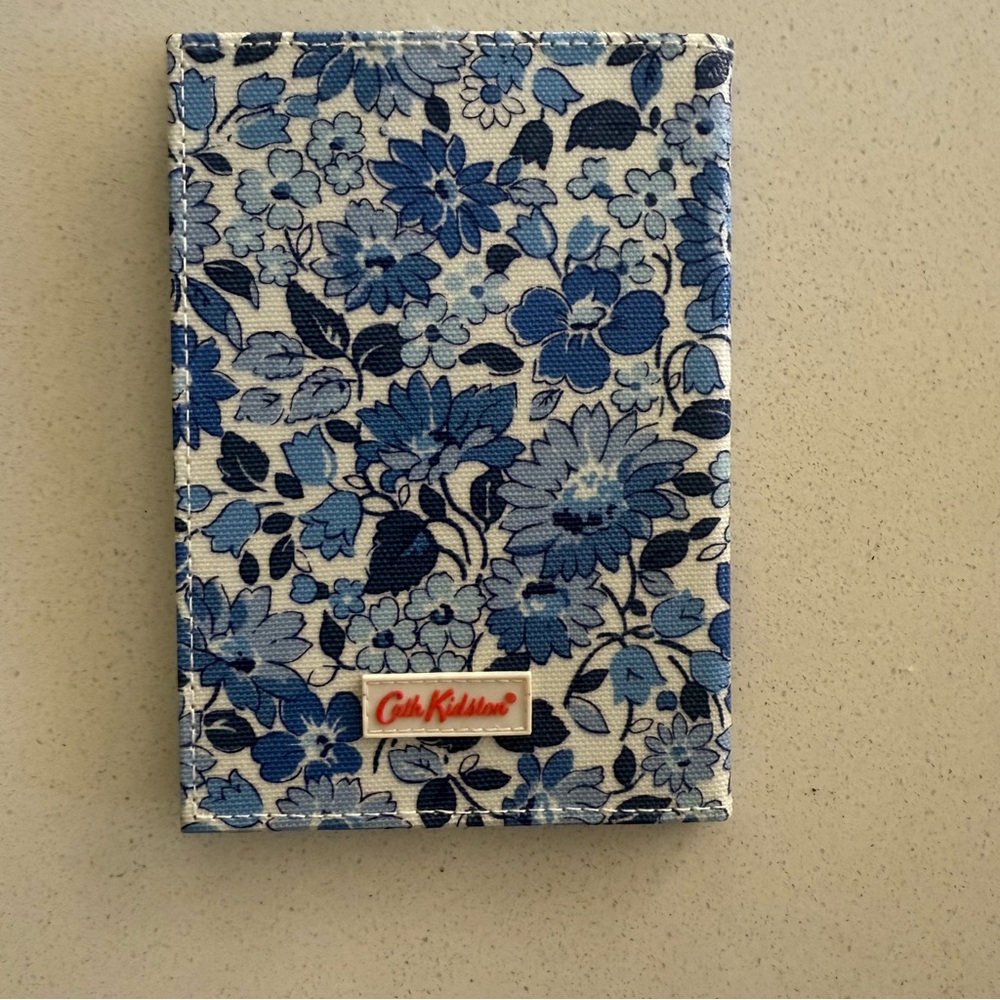 Cath Kidston Blue Floral Passport Cover